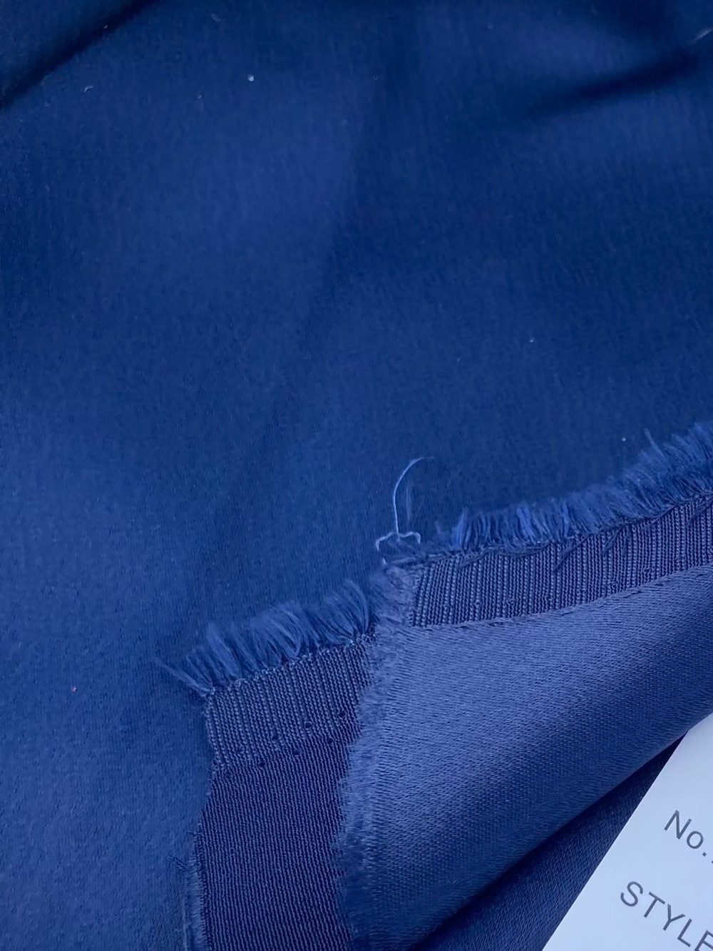 Satin Like Blue Fabric 1 Yard by 42”